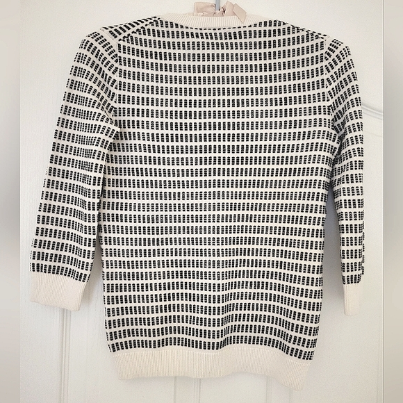 🛍CLEARANCE🛍 J Crew Dot-Dash Three-Quarter Sleeve Sweater Sz. XXS - Picture 8 of 8